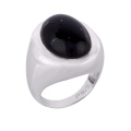 Black Onyx Gemstone 925 Solid Silver Ring Jewelry